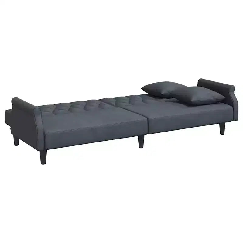 vidaXL Sleeper Sofa with Armrests Velvet Couch Sofa Bed Recliner Loveseat