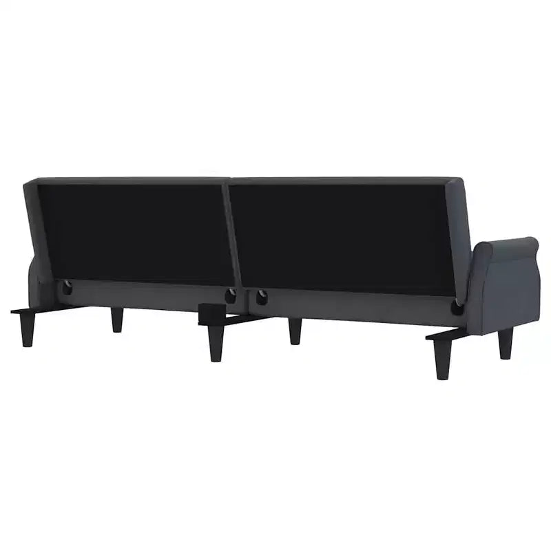 vidaXL Sleeper Sofa with Armrests Velvet Couch Sofa Bed Recliner Loveseat