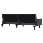 vidaXL Sleeper Sofa with Armrests Velvet Couch Sofa Bed Recliner Loveseat