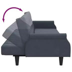 vidaXL Sleeper Sofa with Armrests Velvet Couch Sofa Bed Recliner Loveseat