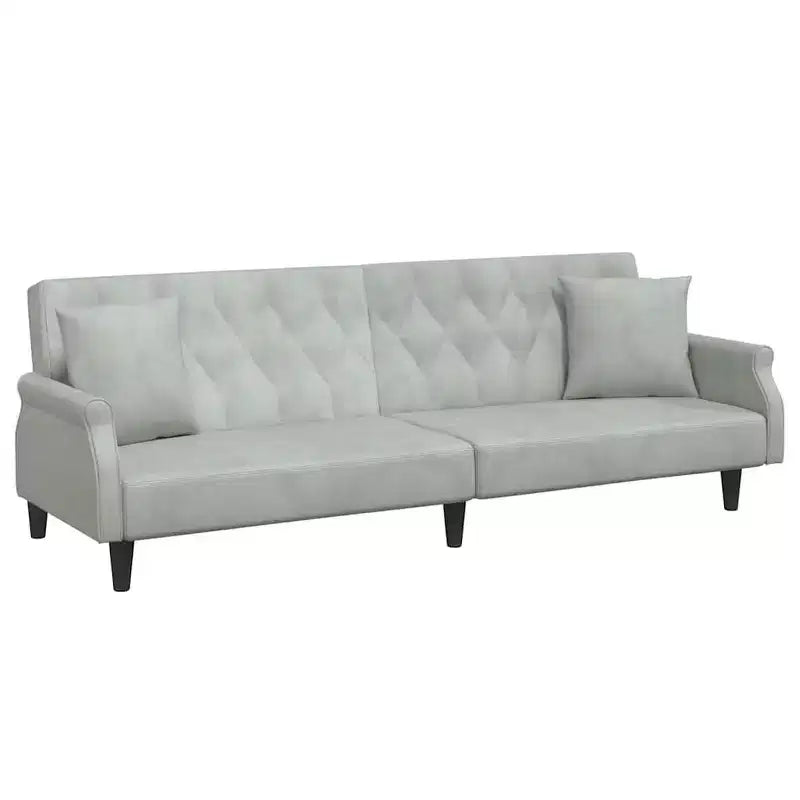 vidaXL Sleeper Sofa with Armrests Velvet Couch Sofa Bed Recliner Loveseat
