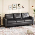 Acekool 85 Inch Modern Leather Sofa 3 Seater Couch with Deep Seat for Living Room
