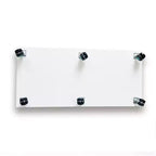 Tempered Glass Display Cabinet/Wine Cabinet/Storage Cabinet/File Cabinet with LED Light Strip Mirror and Lock Swivel Casters 4 Shelf 2 Doors