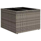 vidaXL Set da divani da giardino da 11 pezzi con cuscini, polyrattan grigio