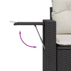 vidaXL Set da divani da giardino da 6 pezzi con cuscini, polyrattan grigio