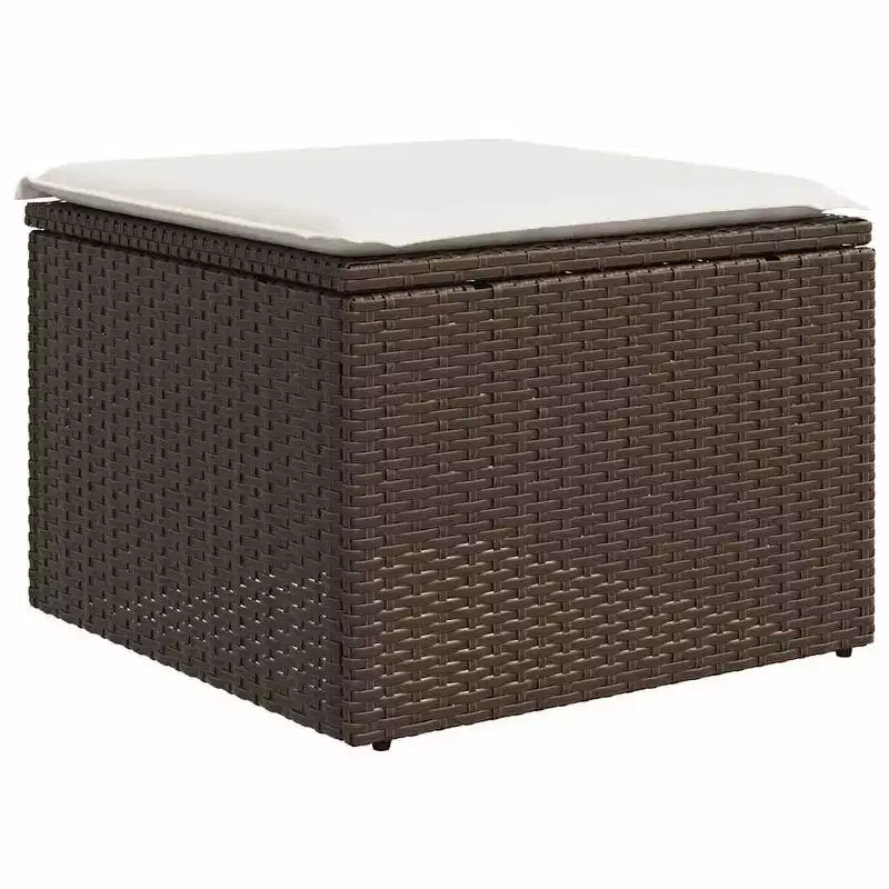 vidaXL Set da divani da giardino da 6 pezzi con cuscini, polyrattan grigio