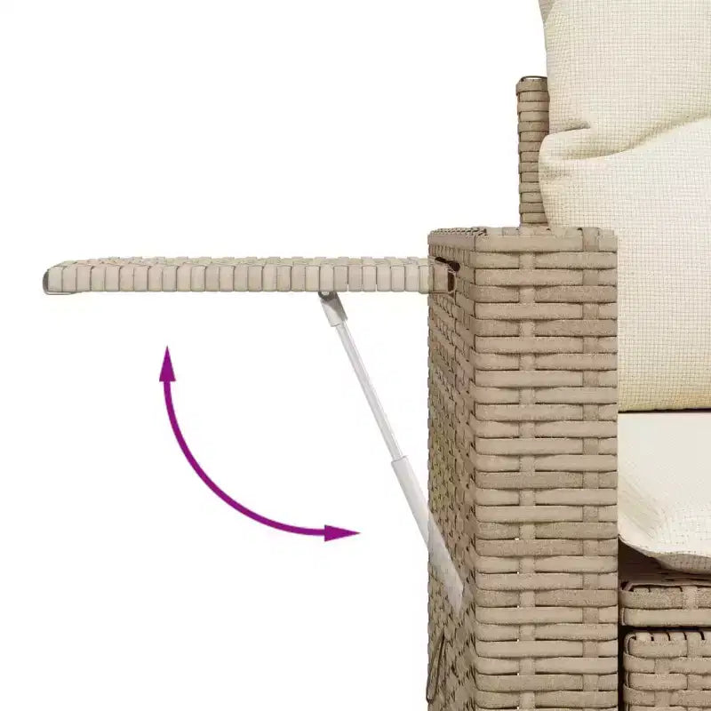 vidaXL Set da divani da giardino da 6 pezzi con cuscini, polyrattan grigio
