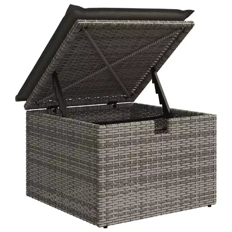 Ensemble de canapé de jardin vidaXL avec coussins, mobilier d’extérieur 6 pièces, polyrotin