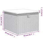 Ensemble de canapé de jardin vidaXL avec coussins, mobilier d’extérieur 6 pièces, polyrotin