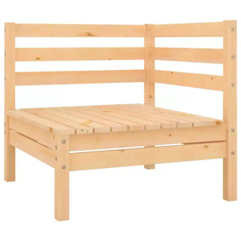 Set da salotto da giardino vidaXL in legno naturale, legno massello di pino, modulare di medie dimensioni