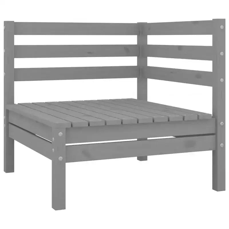 Set da salotto da giardino vidaXL in legno naturale, legno massello di pino, modulare di medie dimensioni