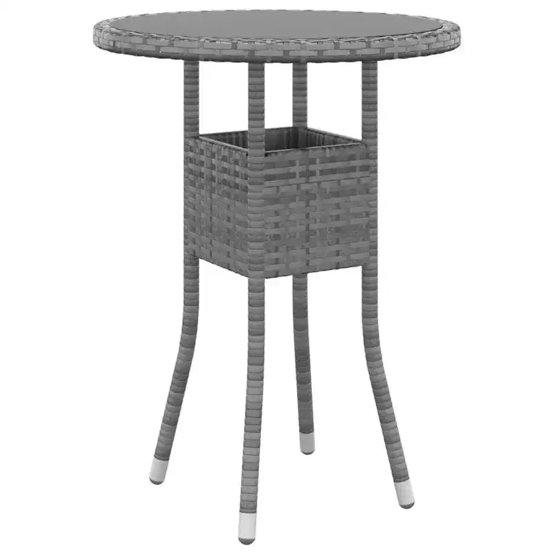 vidaXL Lounge-Set für die Terrasse mit Sesseln, Sitzpolstern und Tisch, 5-teilig, Poly-Rattan