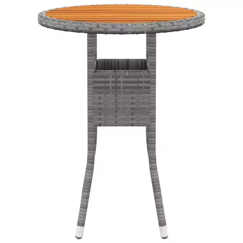 vidaXL Lounge-Set für die Terrasse mit Sesseln, Sitzpolstern und Tisch, 5-teilig, Poly-Rattan