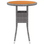 vidaXL Lounge-Set für die Terrasse mit Sesseln, Sitzpolstern und Tisch, 5-teilig, Poly-Rattan