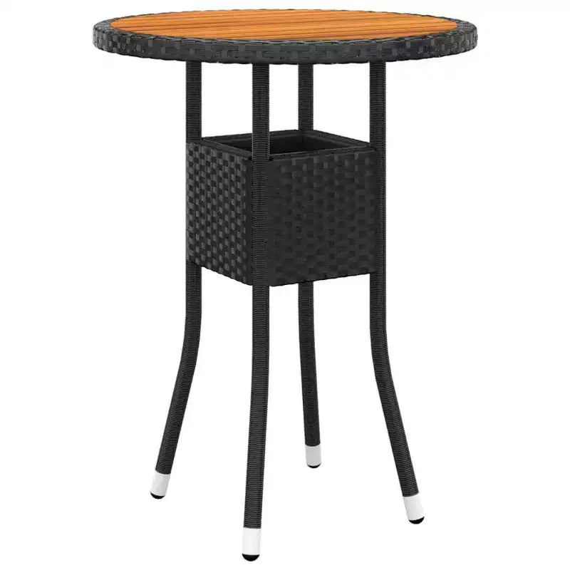 vidaXL Lounge-Set für die Terrasse mit Sesseln, Sitzpolstern und Tisch, 5-teilig, Poly-Rattan
