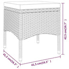 vidaXL Lounge-Set für die Terrasse mit Sesseln, Sitzpolstern und Tisch, 5-teilig, Poly-Rattan