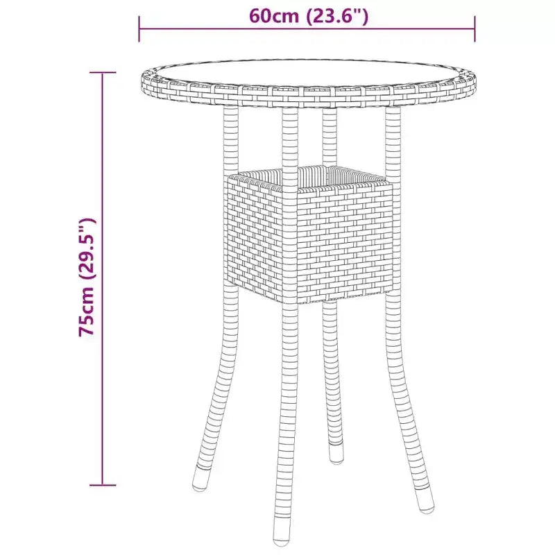vidaXL Lounge-Set für die Terrasse mit Sesseln, Sitzpolstern und Tisch, 5-teilig, Poly-Rattan