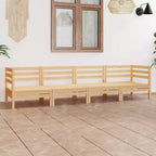 vidaXL Ensemble de salon de jardin en bois de pin massif, moyen, modulaire