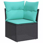 Set di divani da giardino vidaXL con cuscini, polirattan