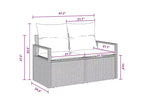 vidaXL Set da divani da giardino da 8 pezzi, polyrattan marrone