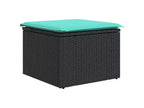 vidaXL Set da divani da giardino da 8 pezzi, polyrattan marrone