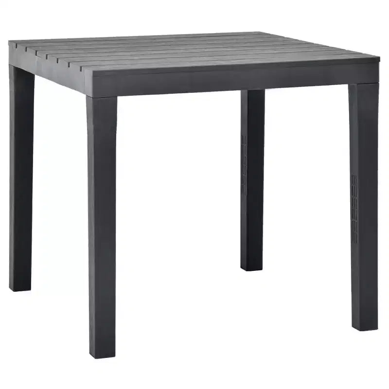 vidaXL Gartenmöbelgarnitur, 3-teilig, Gartenbank und Tisch aus Kunststoff