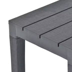 vidaXL Gartenmöbelgarnitur, 3-teilig, Gartenbank und Tisch aus Kunststoff
