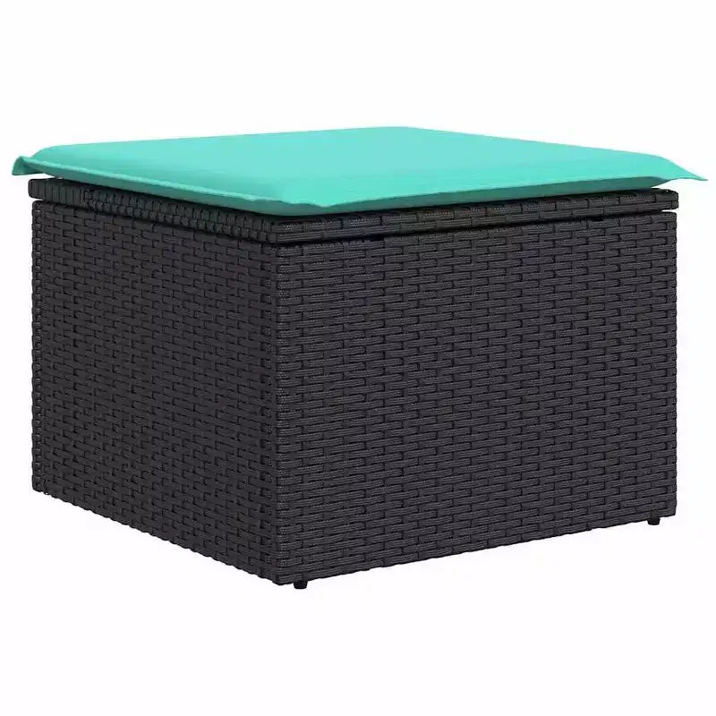 vidaXL Gartensofa-Set mit Kissen 6-teilig Braun Poly-Rattan