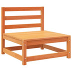 vidaXL Ensemble de canapé de jardin en bois naturel, en pin massif, modulaire, taille moyenne