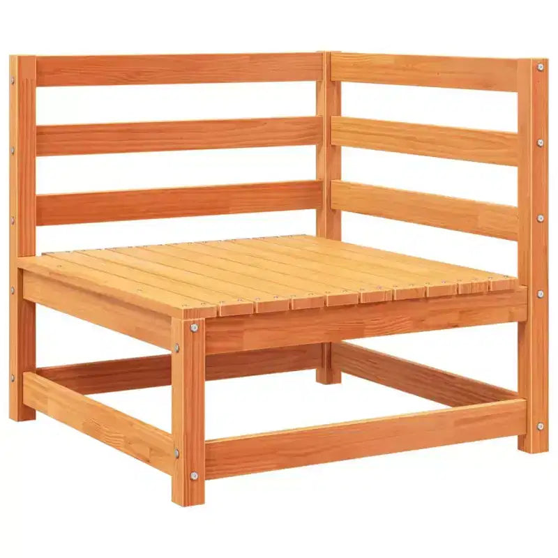 Set di divani da giardino vidaXL in legno massello di pino, componibile modulare da esterno, 9 pezzi, grande
