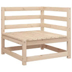 Set di divani da giardino vidaXL in legno massello di pino, componibile modulare da esterno, 9 pezzi, grande