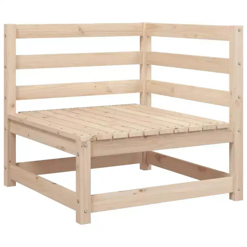 Set di divani da giardino vidaXL in legno massello di pino, componibile modulare da esterno, 9 pezzi, grande