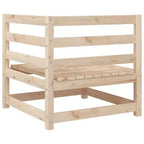 Set di divani da giardino vidaXL in legno massello di pino, componibile modulare da esterno, 9 pezzi, grande