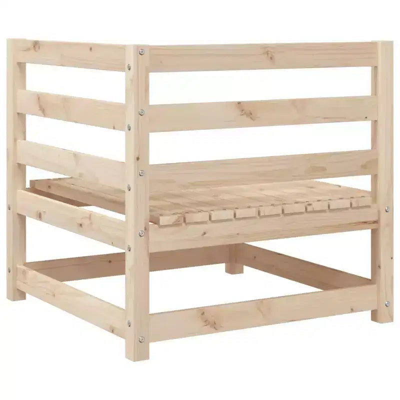 Set di divani da giardino vidaXL in legno massello di pino, componibile modulare da esterno, 9 pezzi, grande