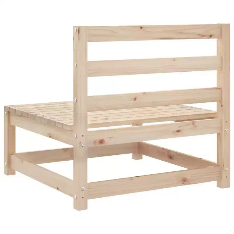 Set di divani da giardino vidaXL in legno massello di pino, componibile modulare da esterno, 9 pezzi, grande