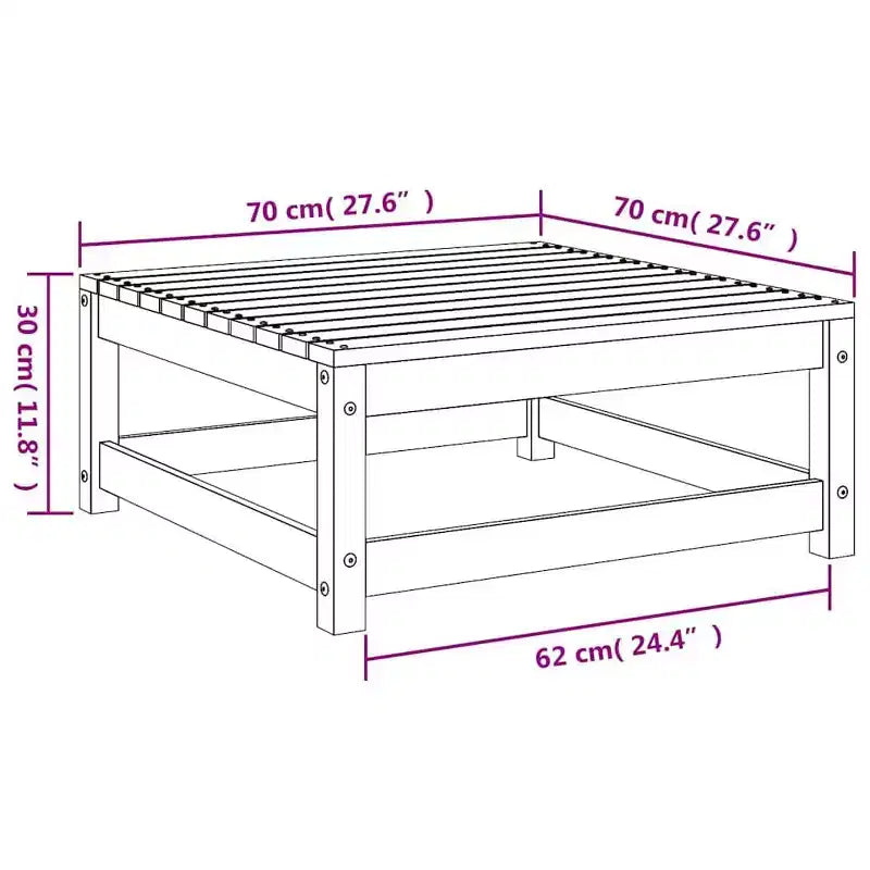 vidaXL Ensemble de mobilier de terrasse modulaire d’extérieur avec coussins, bois massif de pin – angle naturel + repose-pieds