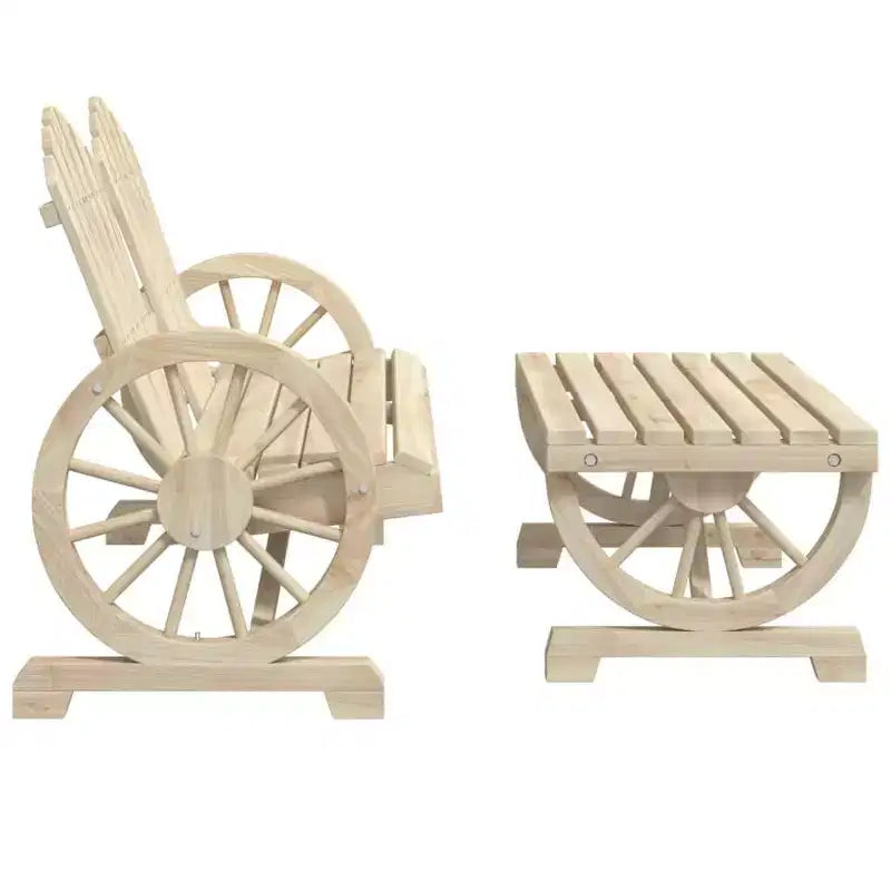 vidaXL Ensemble de salon de terrasse, mobilier d’assise de jardin d’extérieur 4 pièces en bois massif de sapin