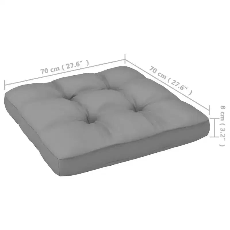 Set di mobili da patio vidaXL, 8 pezzi, divano componibile da esterno in legno massello di pino