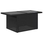 vidaXL 8-teiliges Gartensofa-Set mit Kissen, Poly-Rattan, modulares Ecksofa für den Außenbereich, verstellbarer Tisch
