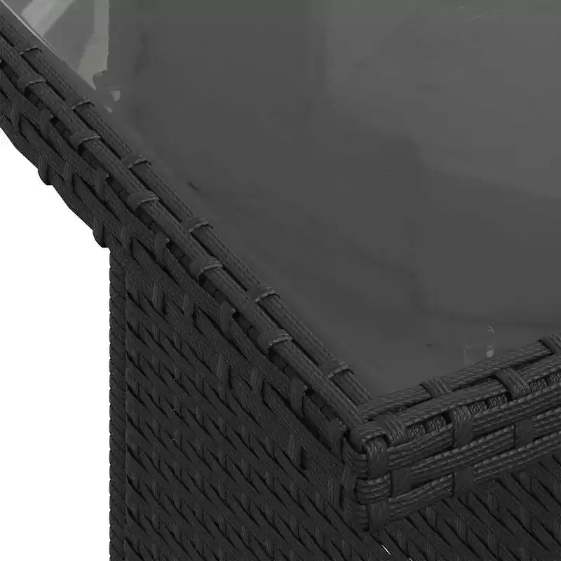 vidaXL 8-teiliges Gartensofa-Set mit Kissen, Poly-Rattan, modulares Ecksofa für den Außenbereich, verstellbarer Tisch