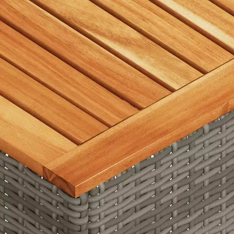 vidaXL Set da divani da giardino da 2 pezzi con cuscini, da esterno, in polyrattan e legno di acacia