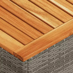 vidaXL Set da divani da giardino da 2 pezzi con cuscini, da esterno, in polyrattan e legno di acacia