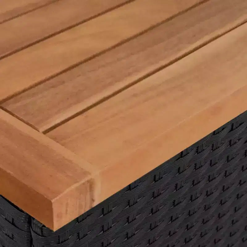 vidaXL Set da divani da giardino da 2 pezzi con cuscini, da esterno, in polyrattan e legno di acacia