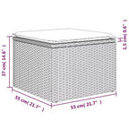 Set di divani da giardino vidaXL da 8 pezzi con cuscini, polyrattan