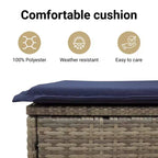 Set di divani da patio vidaXL da 7 pezzi con cuscini, polirattan marrone