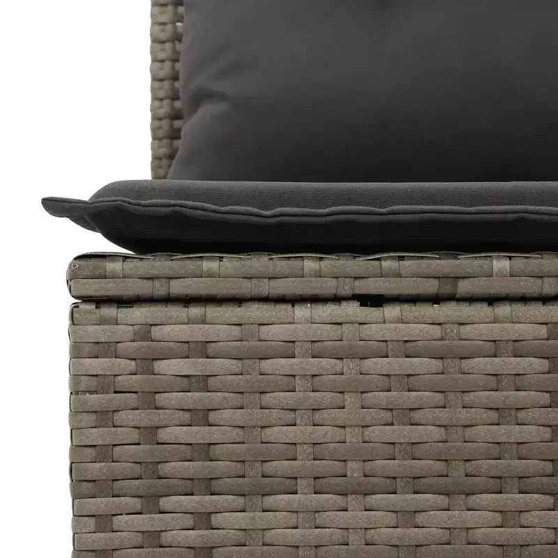 Set di divani da patio vidaXL da 6 pezzi con cuscini, polirattan