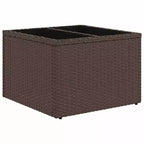 vidaXL Set da giardino da 9 pezzi con cuscini in polyrattan