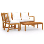 vidaXL Patio Furniture Set Patio Lounge Set Sectional Sofa Solid Wood Acacia
