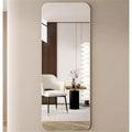 TUYOHW Modern Full Length Body Mirror for Bedroom,Dressing Room,Explosion-proof Standing Full Wall Mirror with Round Corner,55.12