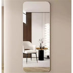 TUYOHW Modern Full Length Body Mirror for Bedroom,Dressing Room,Explosion-proof Standing Full Wall Mirror with Round Corner,55.12